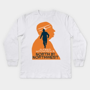 Alfred Hitchcock North by Northwest Kids Long Sleeve T-Shirt